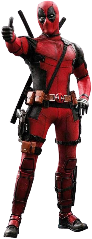 1:6 Deadpool II Movie Version, Red & Black