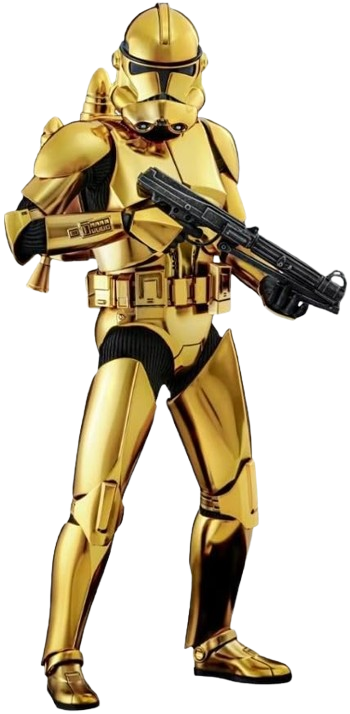 Clone Trooper (Gold Chrome Version) MMP Fully Poseable